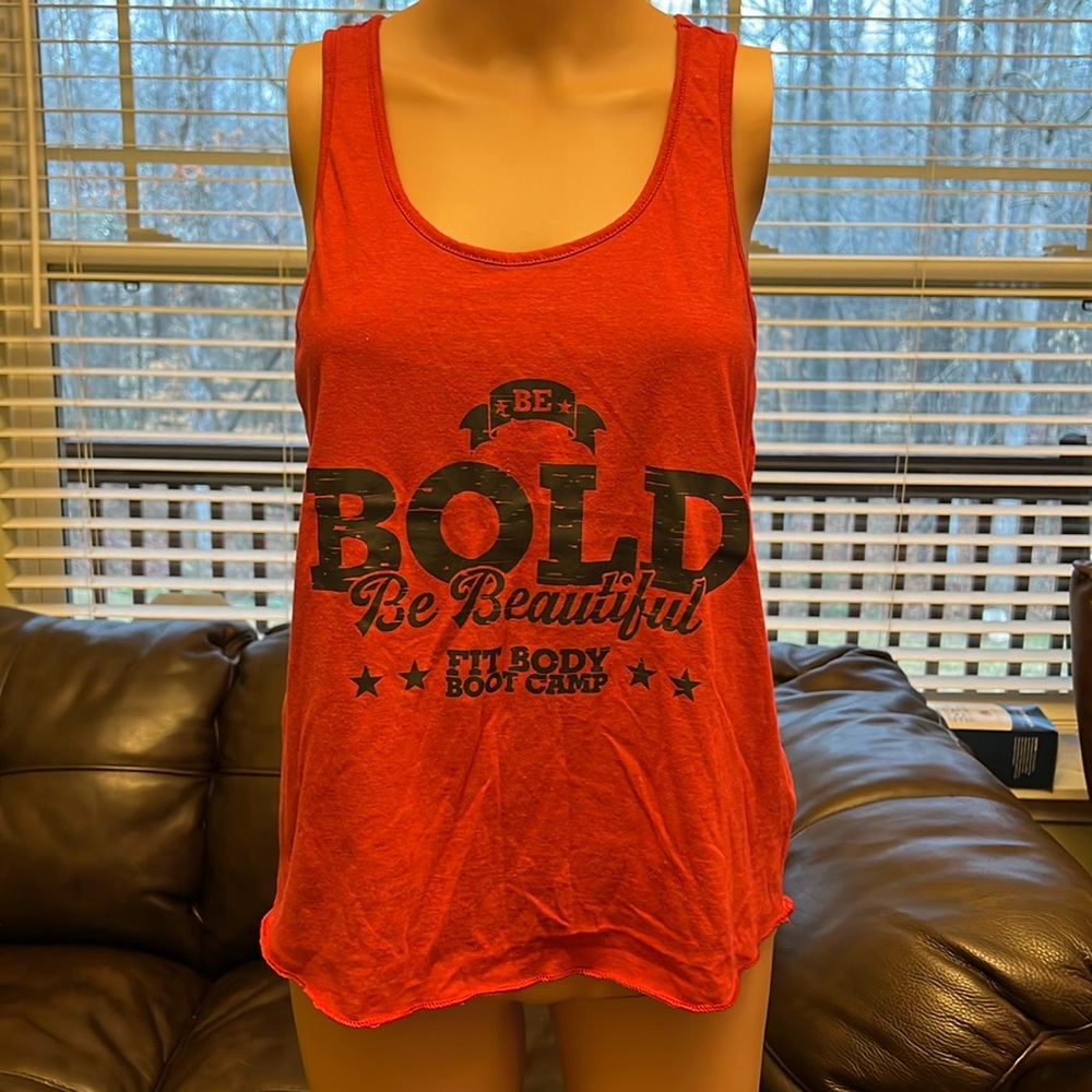 Women’s gym tank top. Size L. Red.